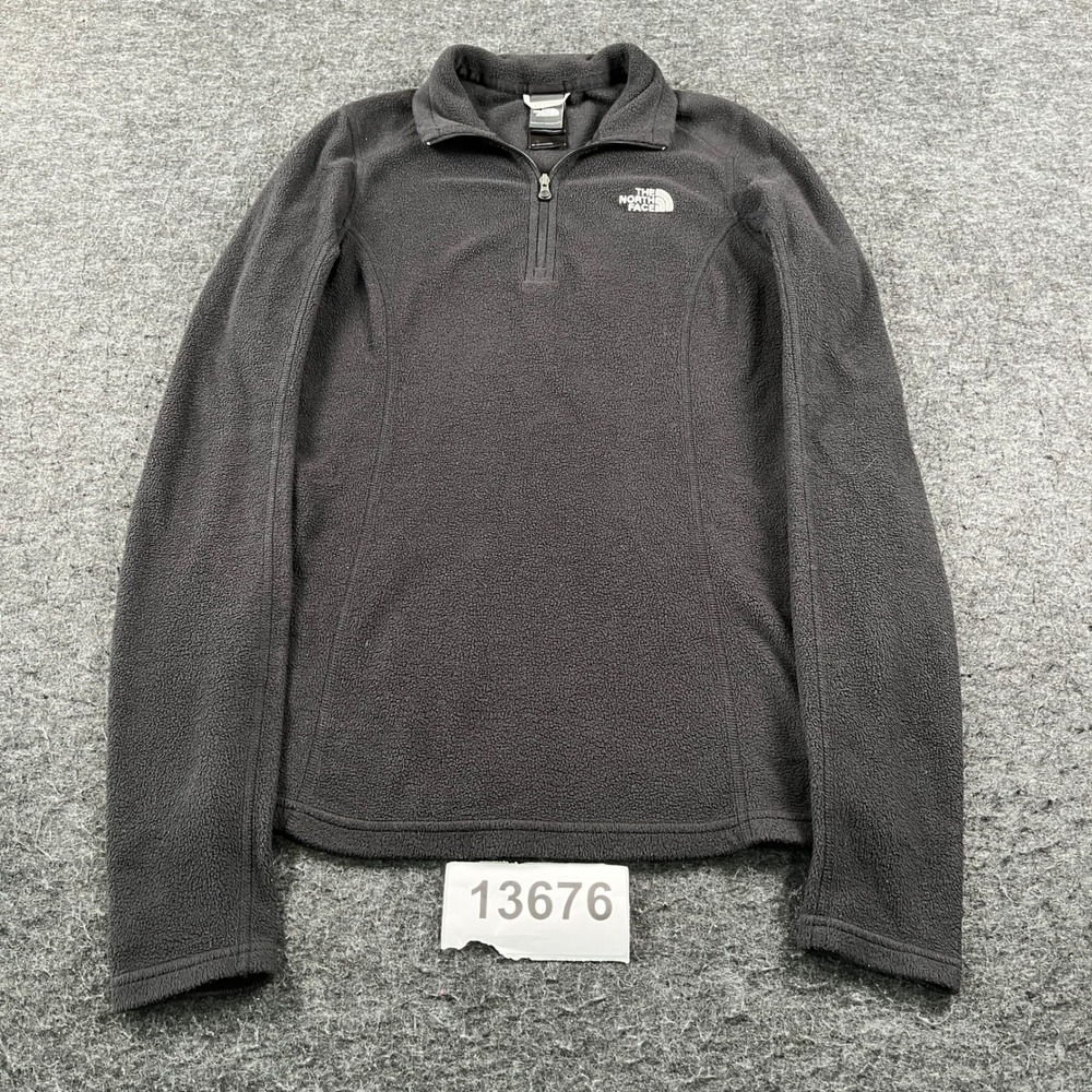 The North Face Jacket Womens XS Black Fleece Quarter Zip Mock Neck Warm Winter
